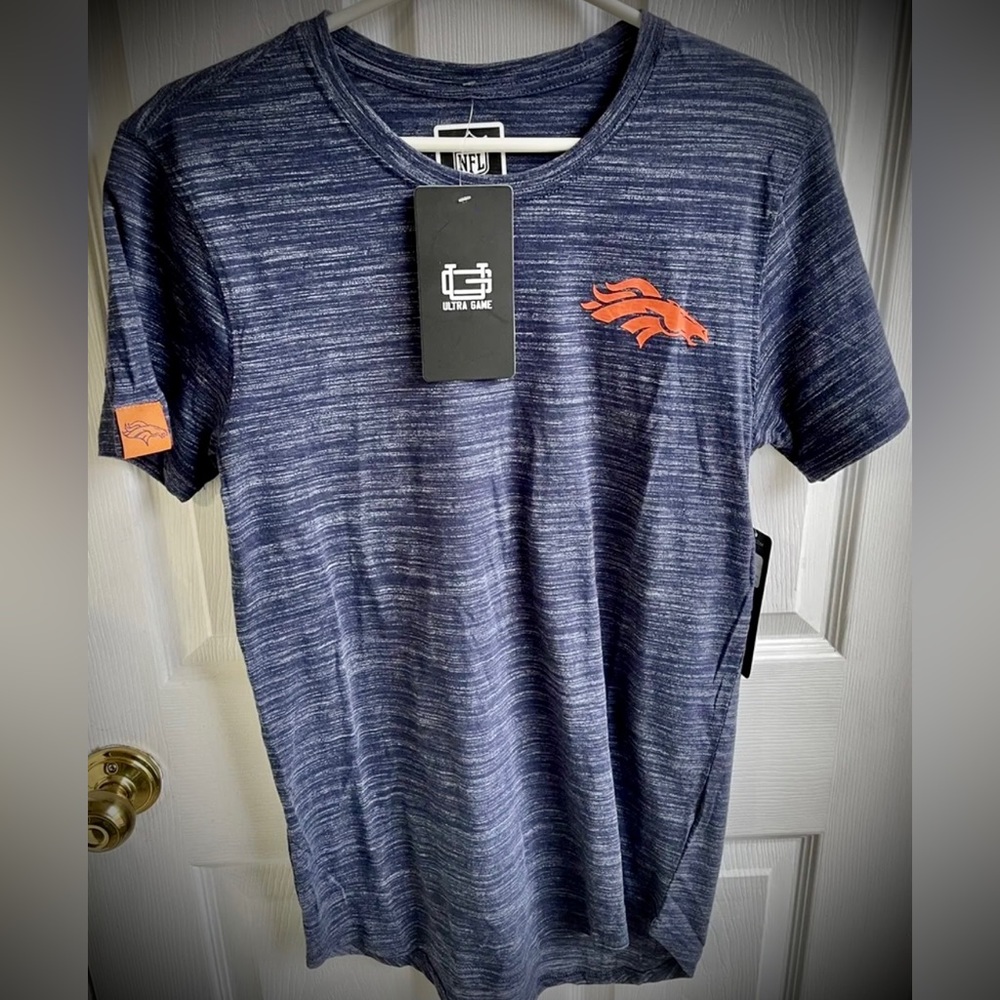 NFL TEAM APPAREL DENVER BRONCOS T-SHIRT MEN’S SM NEW W/TAGS
